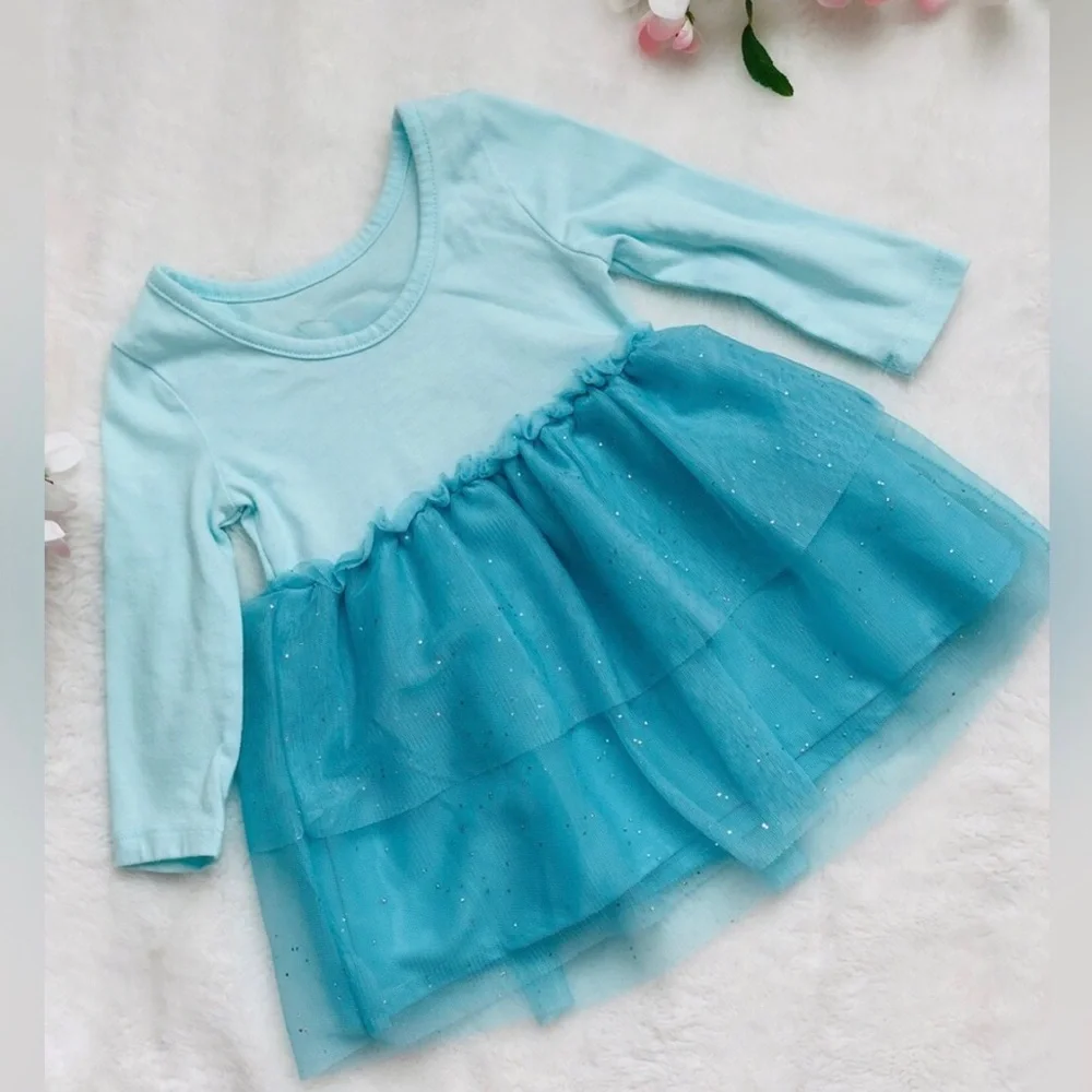 Set of 3 Baby Girl Outfits • 2 Dresses • 1 Romper • Size 12 months • Cute floral